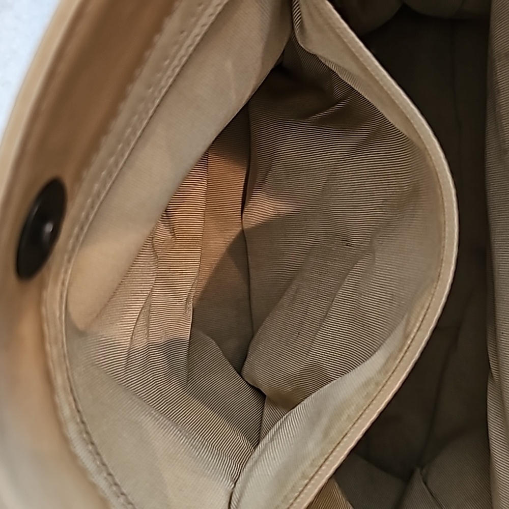 👑AUTHENTIC RARE👑 Vintage CHANEL CC Beige Lambskin Shoulder Tote - Picture 13 of 15